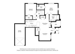 Two Bedroom (B1) 1101 floor plan